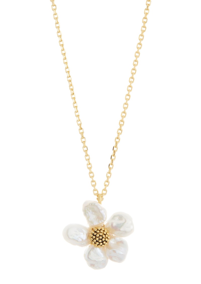 Kate Spade New York floral frenzy pendant necklace in Cream Gold at Nordstrom Rack