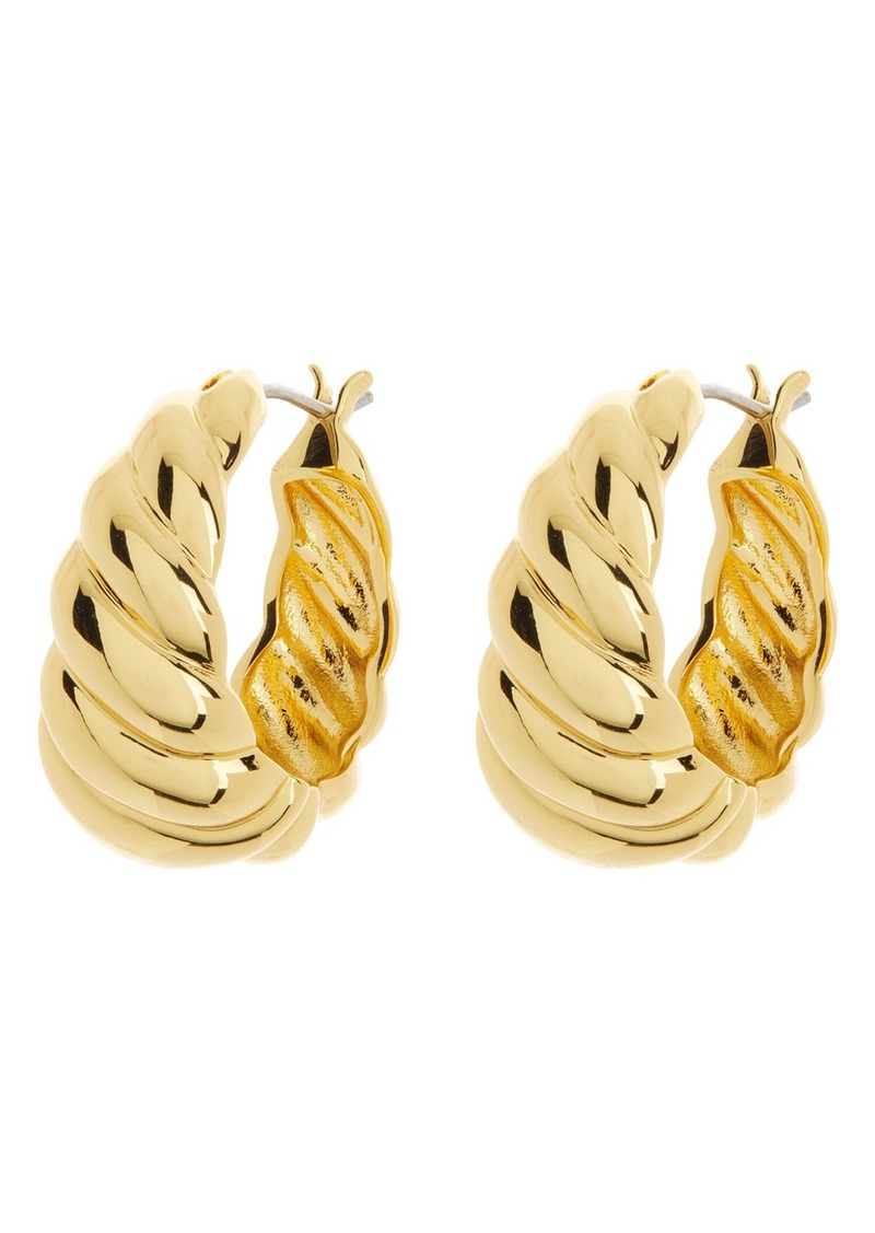 Kate Spade New York french twist hoop earrings in Gold at Nordstrom Rack