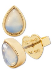 kate spade new york Gold-Tone Bubbly Bezel Stud Earrings - Blue Gold.