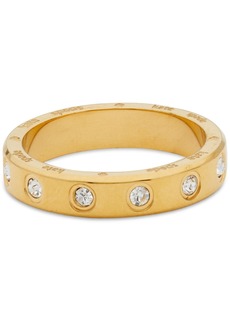 Kate Spade New York Crystal Bezel Stack Ring - Clear/gold