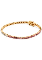 Kate Spade New York Gold-Tone Cubic Zirconia Tennis Bracelet - Pink Multi