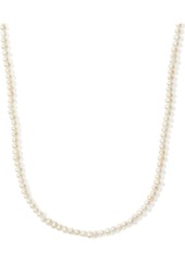 Kate Spade New York Gold-Tone Freshwater Pearl (3-1/2 x 4mm) 34" Strand Necklace