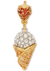 Kate Spade New York Gold-Tone Mixed Color Stone Strawberry & Ice Cream Drop Earrings - Neutral Mu