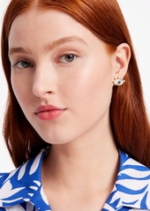 Kate Spade New York Gold-Tone Mixed Stone Evil Eye Statement Stud Earrings - Cream Multi