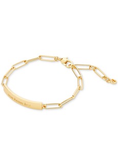 Kate Spade New York Gold-Tone Mom Knows Best Id Bracelet - Gold.