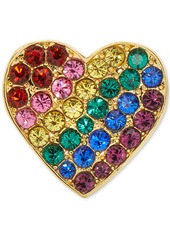 Kate Spade New York Gold-Tone Multicolor Pave Heart Stud Earrings - Multi