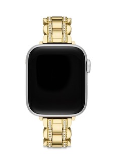 kate spade new york Gold Tone Pave Stainless Steel Bracelet for Apple Watch, 38/40/41mm