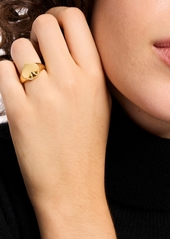 Kate Spade New York Gold-Tone Spade Signet Ring - Gold