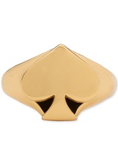 Kate Spade New York Gold-Tone Spade Signet Ring - Gold