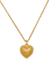 Kate Spade New York Gold-Tone Twisted Frame Heart Link Bracelet - Gold.