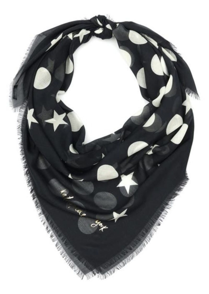Kate Spade New York gradient stars & dots scarf