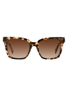 kate spade new york harlow gs 55mm gradient polarized square sunglasses