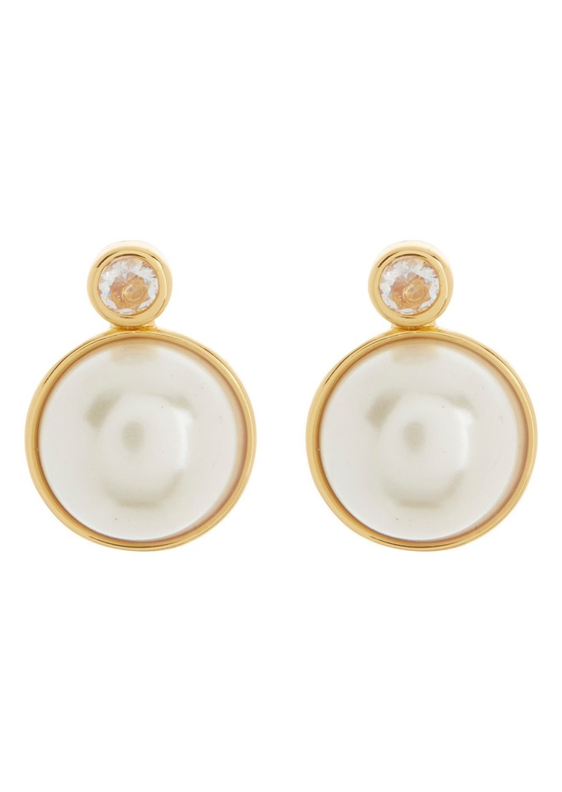 Kate Spade New York have a ball stud earrings in White/Gold Multi at Nordstrom Rack