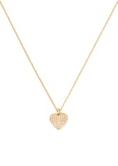 kate spade new york heart to heart pavé mini pendant necklace