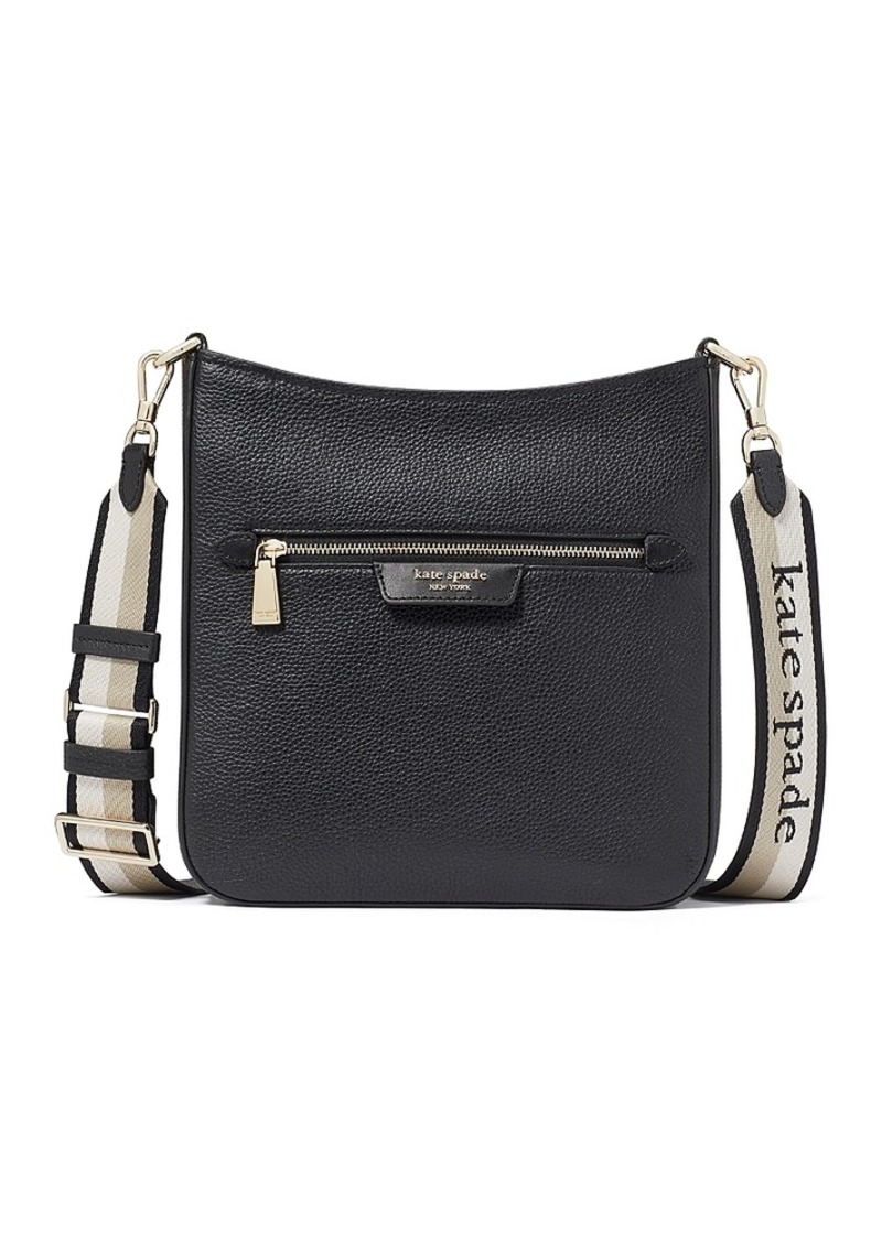 kate spade new york Hudson Pebbled Leather Messenger Crossbody