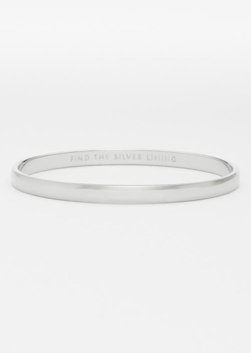 Kate Spade New York 'idiom - find the silver lining' bangle at Nordstrom