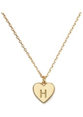 Kate Spade New York initial heart pendant necklace