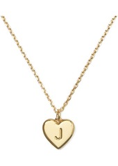 Kate Spade New York initial heart pendant necklace