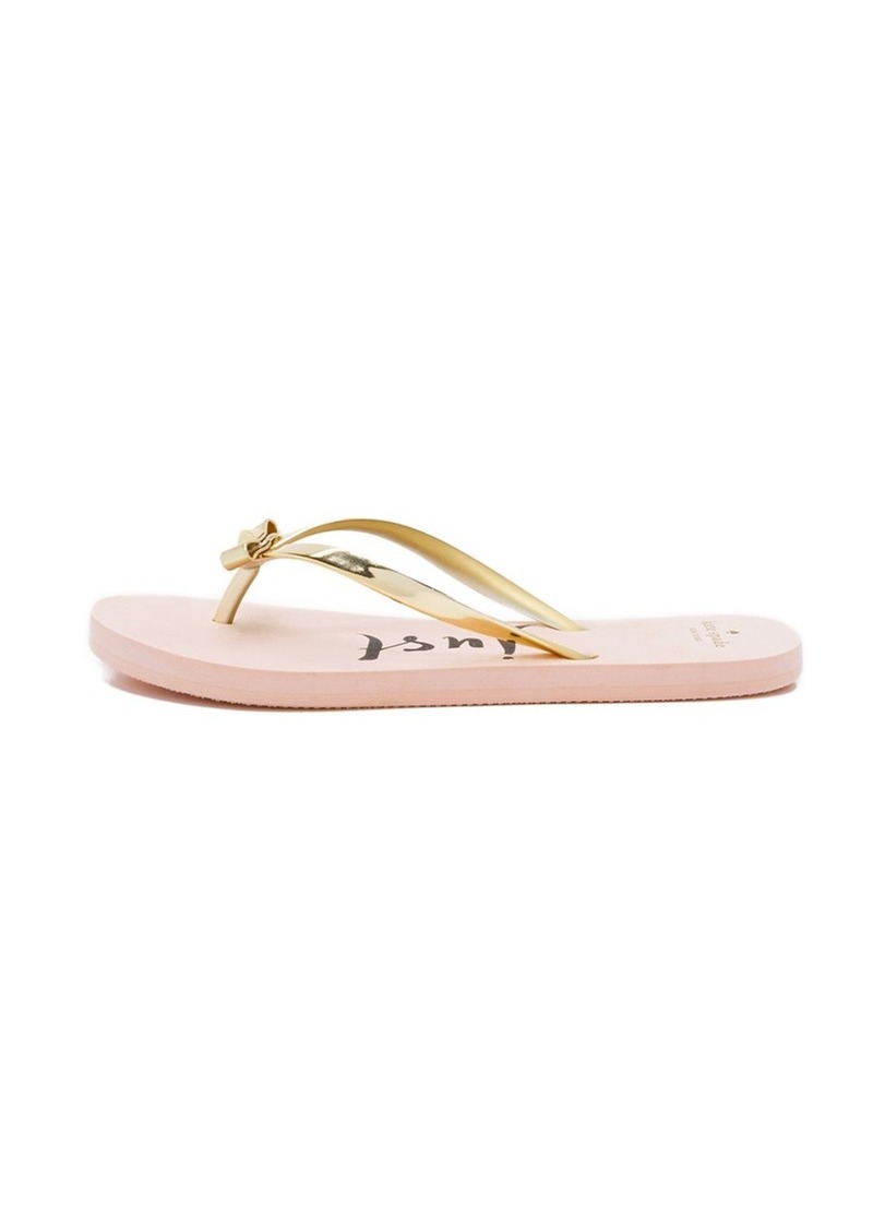 just married kate spade flip flops