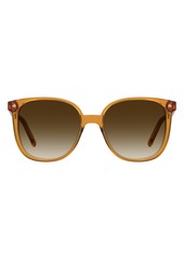 Kate Spade New York kailey 54mm cat eye sunglasses in Honey Gold/Brown Fuschia Ms at Nordstrom Rack