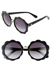 kate spade new york karries 52mm round sunglasses