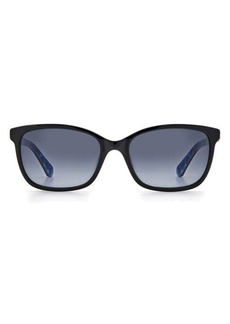 kate spade new york tabitha 53mm gradient polarized rectangular sunglasses