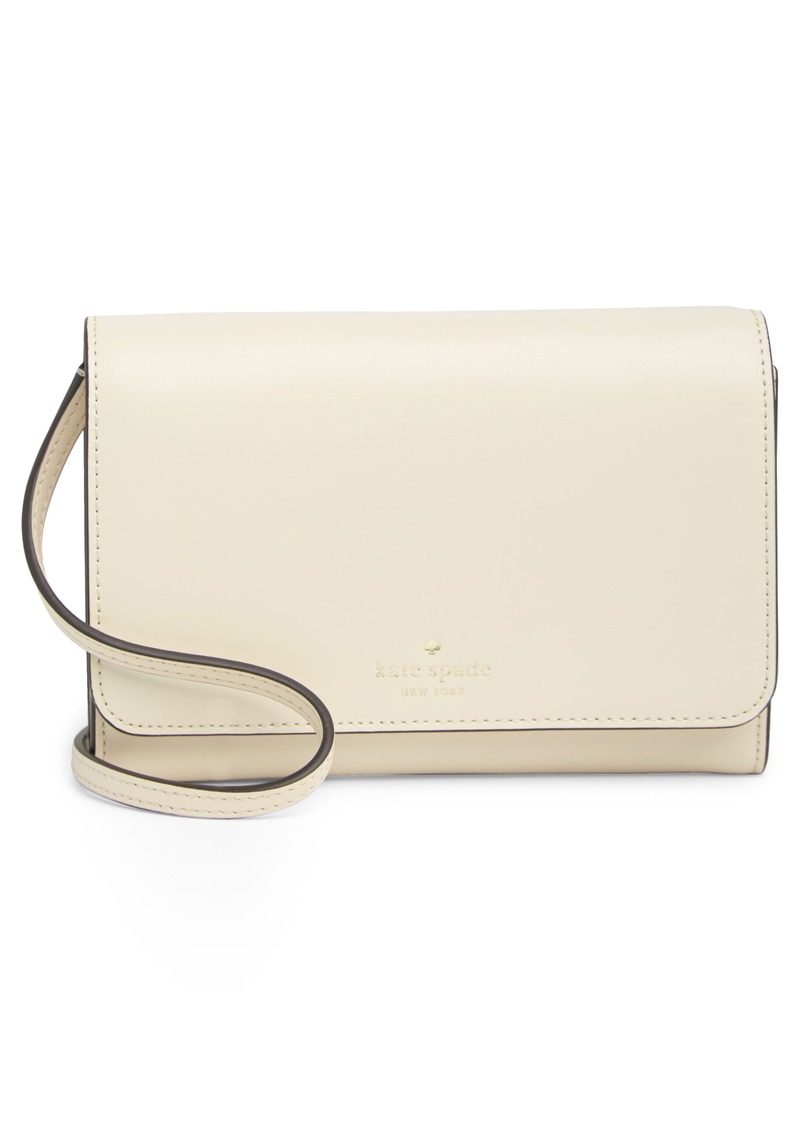 Kate Spade New York kerri wallet on a string in Parchment at Nordstrom Rack