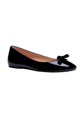 kate spade new york kiersten bow flat in Black Patent Leather at Nordstrom