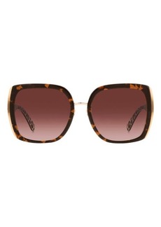 kate spade new york kimber 56mm gradient square sunglasses