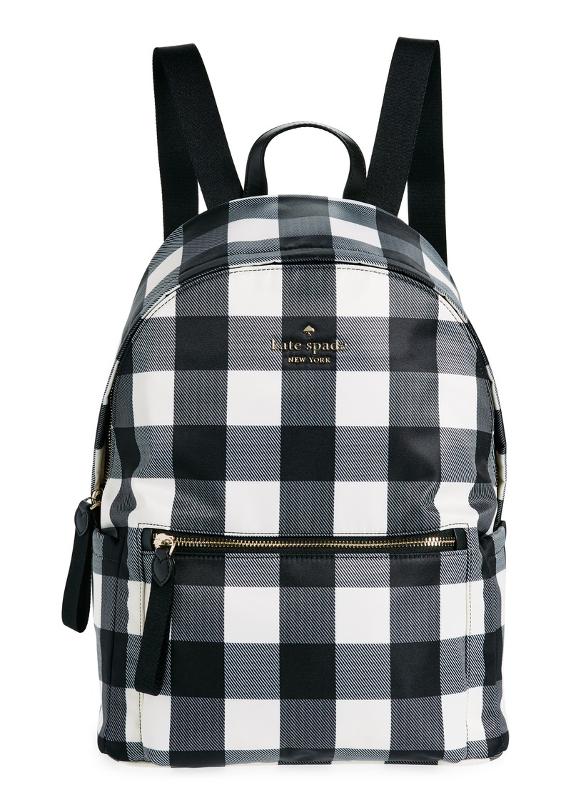 Kate Spade New York large recycled polyester backpack in Black Multi. at Nordstrom Rack