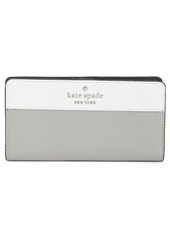 Kate Spade New York large slim bifold wallet in Warm Beige Multi at Nordstrom Rack