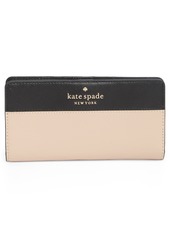 Kate Spade New York large slim bifold wallet in Warm Beige Multi at Nordstrom Rack