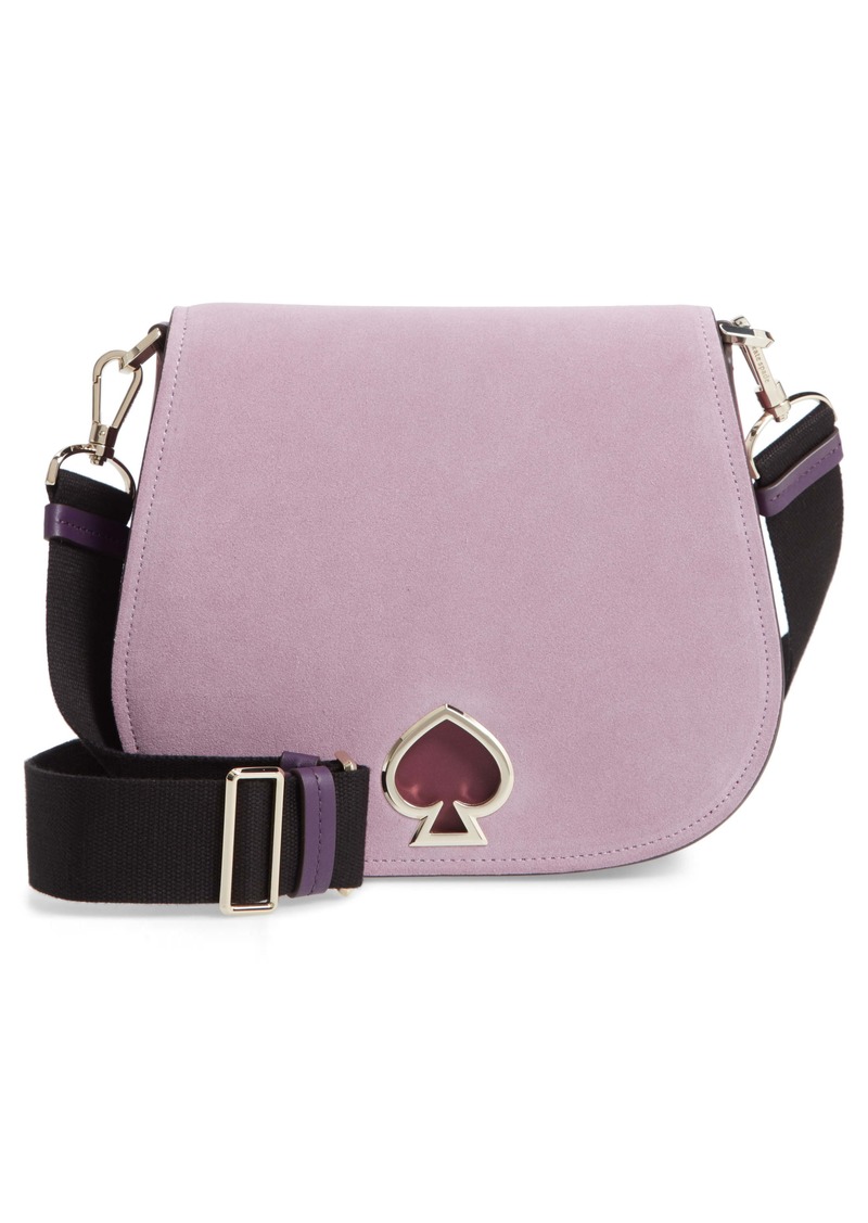 Kate Spade New York Knott Medium Saddle Crossbody Bag - Orchid