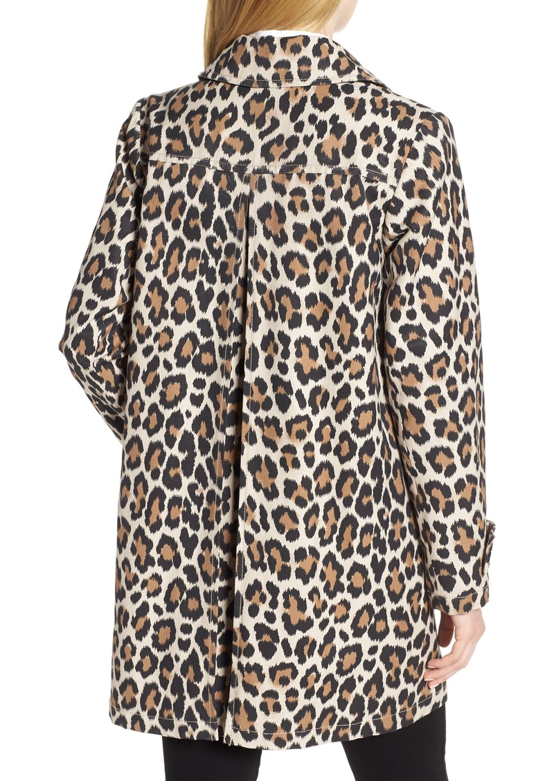 Kate Spade kate spade new york leopard print water repellent coat |  Outerwear