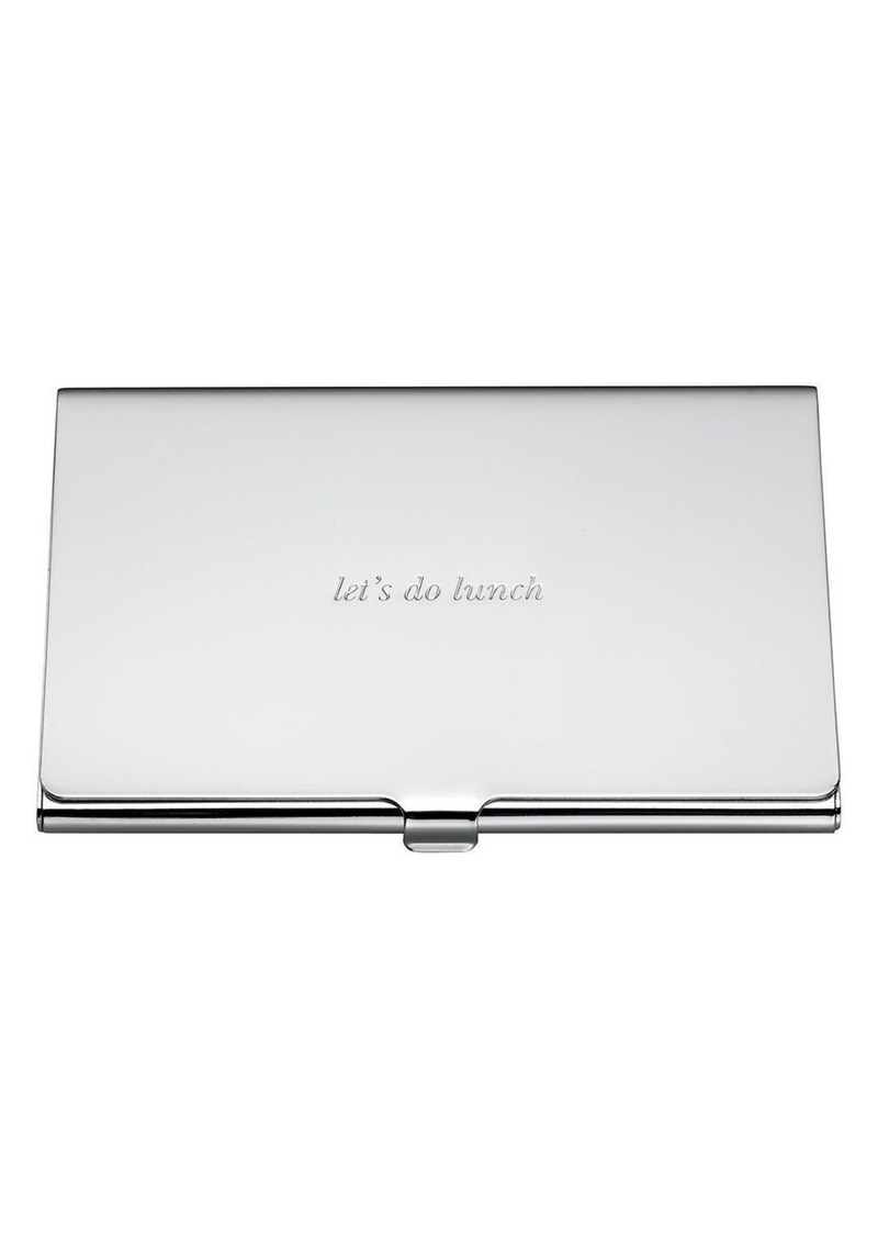 kate spade new york let's do lunch business card holder