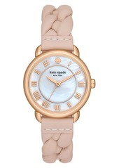 Kate Spade New York lilly avenue leather strap watch
