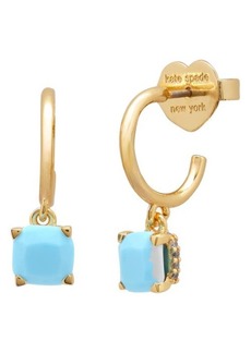 Kate Spade New York little luxuries huggie drop earrings