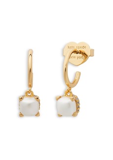 kate spade new york Little Luxuries Square Drop Huggie Hoop Earrings