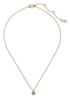 kate spade new york Little Luxuries Square Pendant Necklace, 16