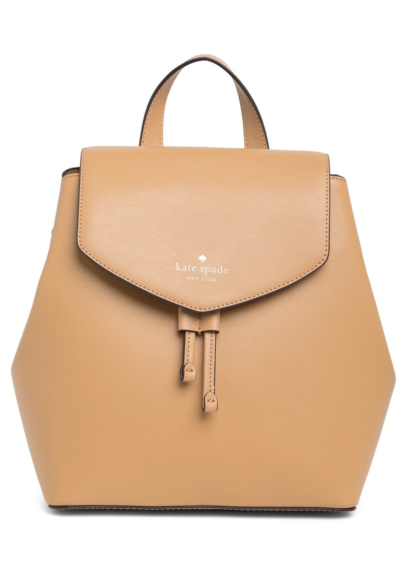 Kate Spade New York lizzie medium flap backpack in Light Fawn at Nordstrom Rack