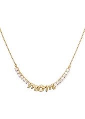 Kate Spade New York love you mom cubic zirconia necklace
