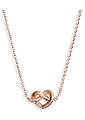 Kate Spade New York loves me knot mini pendant necklace