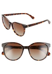 kate spade new york melanies 52mm polarized round sunglasses