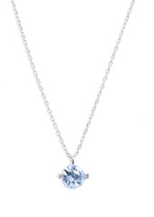 kate spade new york mini duo pendant necklace in Light Sapphire at Nordstrom
