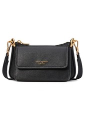 Kate Spade New York morgan double up saffiano leather crossbody bag