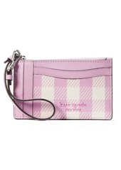 Kate Spade New York morgan gingham field print wristlet card case