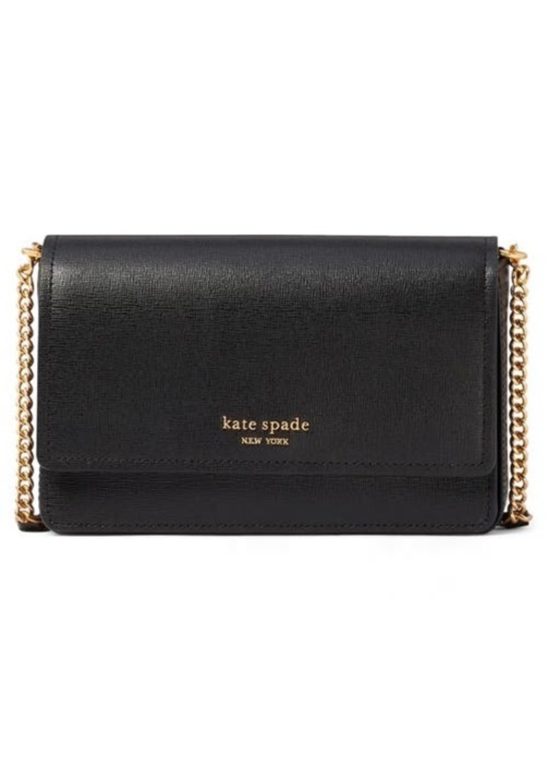 Kate Spade New York morgan leather wallet on a chain