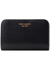 Kate Spade New York Morgan Saffiano Leather Compact Wallet - Black