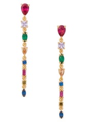 Kate Spade New York multicolor cubic zirconia linear drop earrings