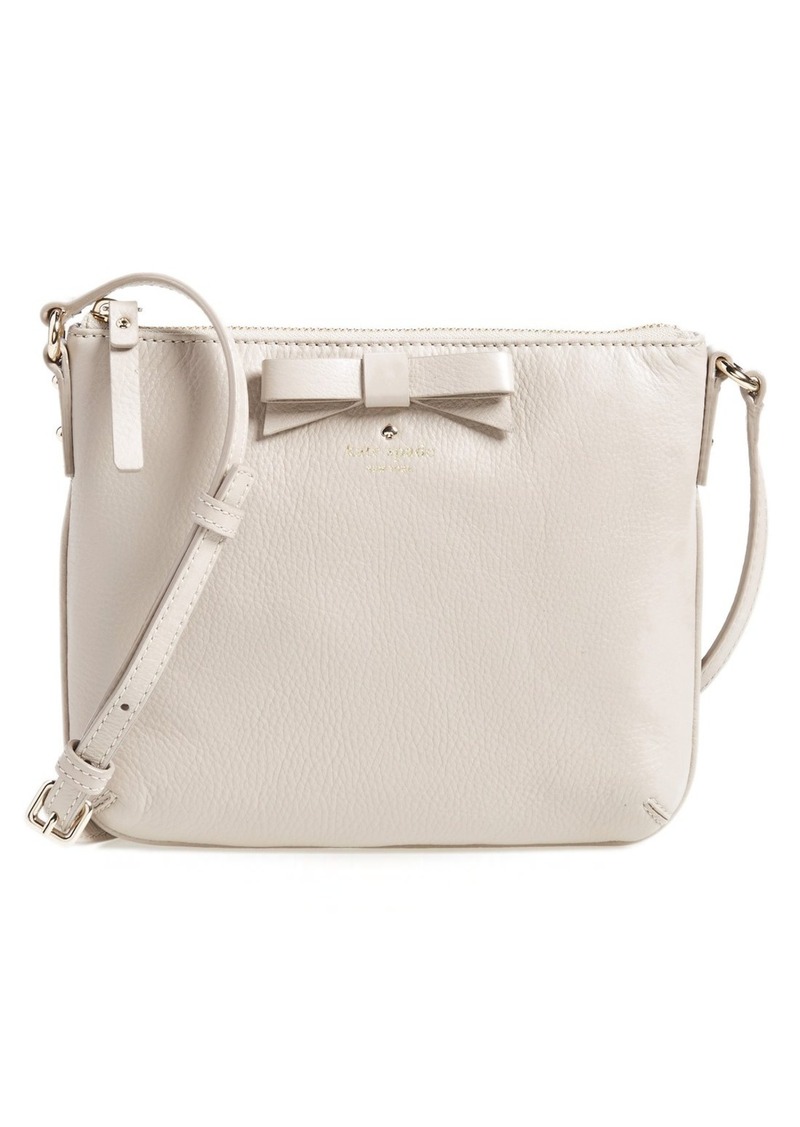 Kate Spade kate spade new york &#39;north court - bow tenley&#39; pebbled leather crossbody bag ...